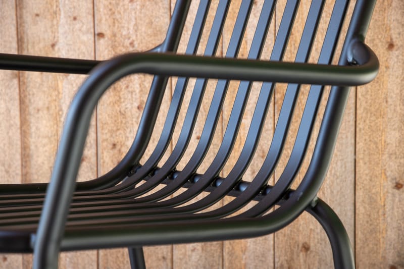 Peking Karmstol Utomhus - Svart - Utemöbler - Balkong - Balkongmöbler - Balkongstolar