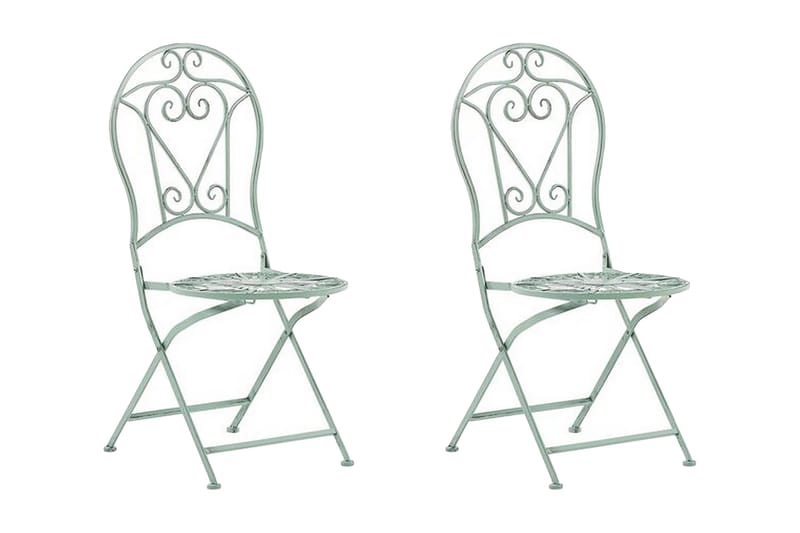 Piossasco Utestol 2-pack - Grön - Utemöbler - Balkong - Balkongmöbler - Balkongstolar
