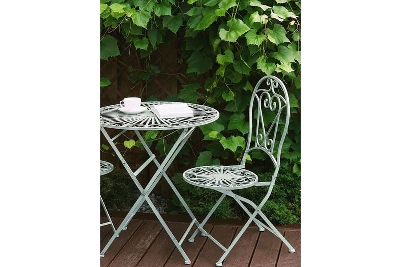 Piossasco Utestol 2-pack - Grön - Utemöbler - Balkong - Balkongmöbler - Balkongstolar