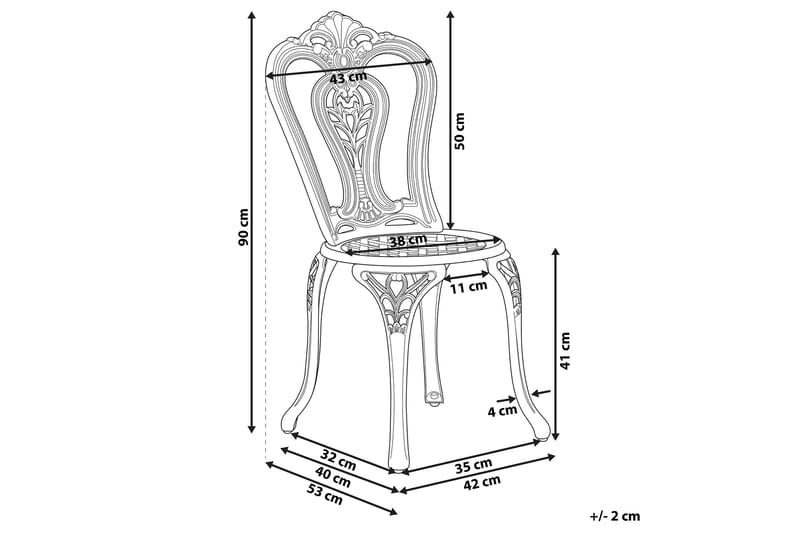 Radogna Utestol 2-pack - Brun - Utemöbler - Balkong - Balkongmöbler - Balkongstolar