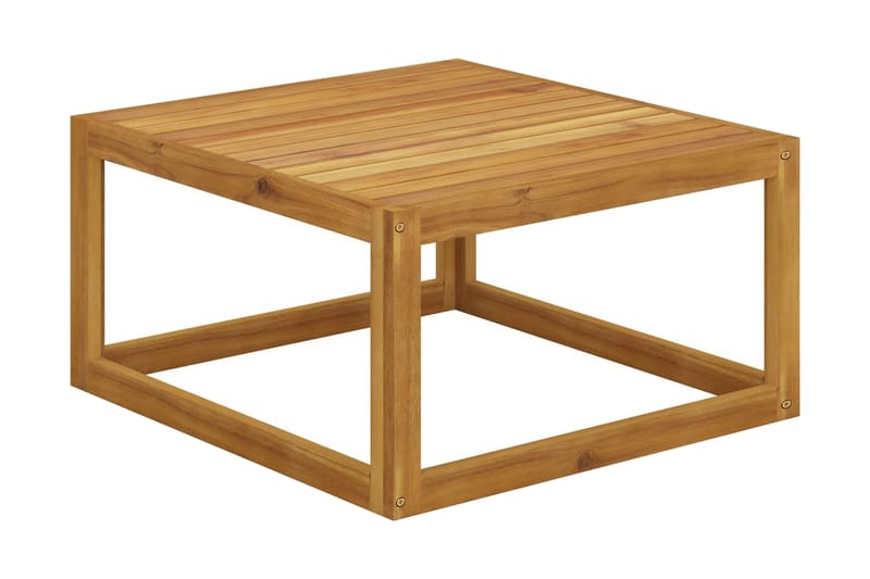 Soffbord 68x68x29 cm massivt akaciaträ - Brun - Utemöbler - Trädgårdsbord & Utebord - Soffbord utomhus & loungebord
