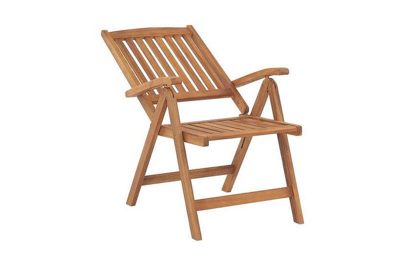 Trädgårdsstol 2 st akaciaträ ljusbrun JAVA - Trä/natur - Utemöbler - Balkong - Balkongmöbler - Balkongstolar