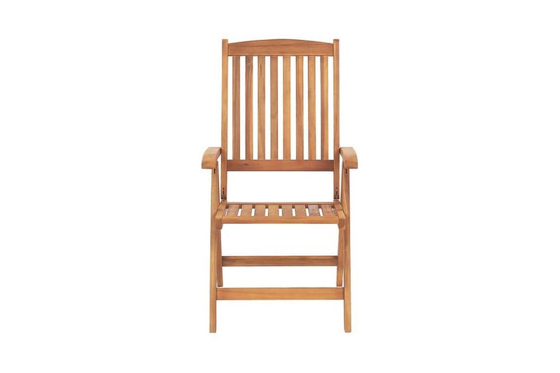 Trädgårdsstol 6 st akaciaträ med dyna JAVA - Trä/natur - Utemöbler - Balkong - Balkongmöbler - Balkongstolar