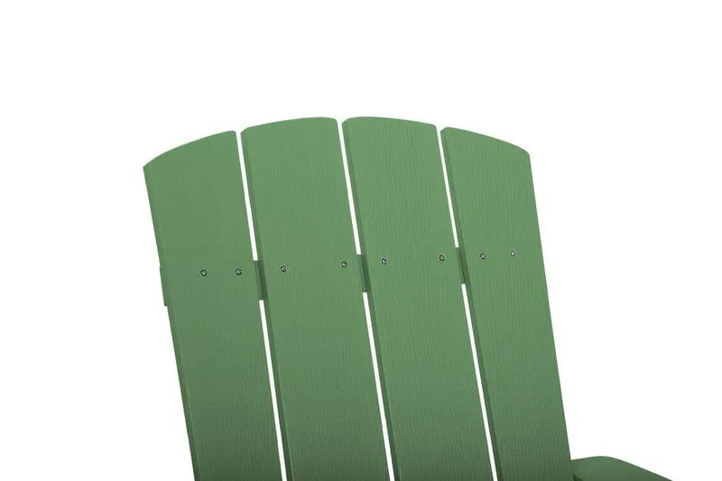 Trädgårdsstol med fotpall grön ADIRONDACK - Grön - Utemöbler - Utestolar & fåtöljer - Solstol - Däckstol