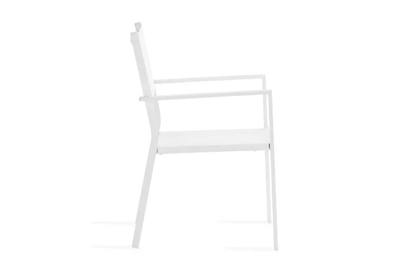 Tunis Stapelstol Utomhus - Vit/Vit - Utemöbler - Balkong - Balkongmöbler - Balkongstolar