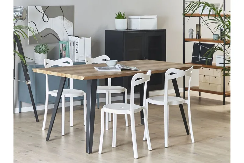 Utestol 4 st vit CAMOGLI - Vit - Utemöbler - Balkong - Balkongmöbler - Balkongstolar