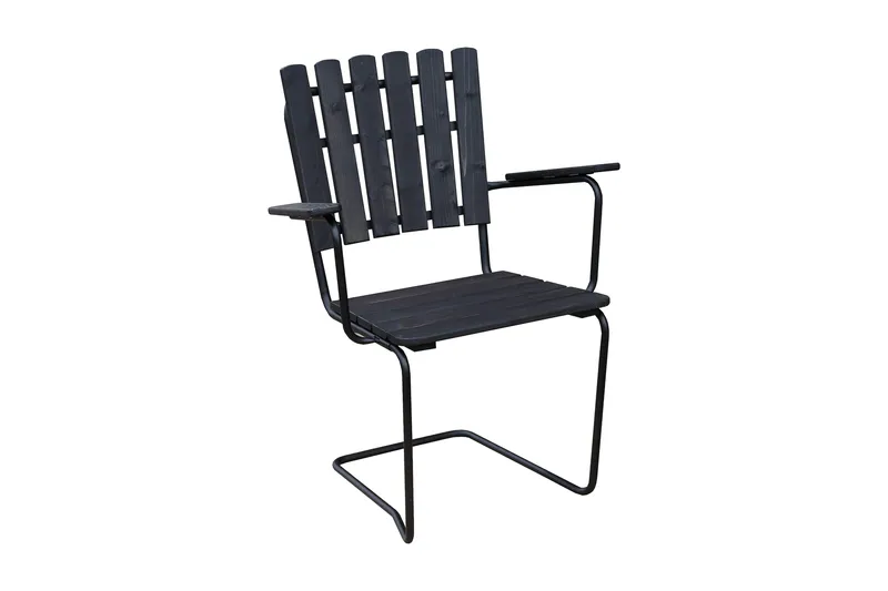 Vaxholm Utefåtölj, Kaffesvart/Grå