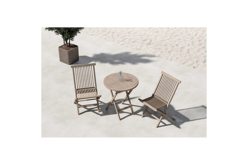 Café Set Kenya 70x75, Kenya - Vitputsad - Utemöbler - Balkong - Balkongmöbler - Balkonggrupper