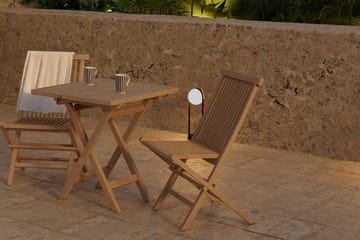 Cafébord Kenya 70 cm Utomhus med 2 Kenya Utestol Hopfällbar - Utemöbler - Balkong - Balkongmöbler - Balkonggrupper