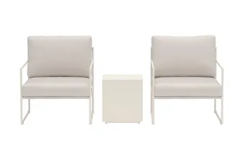 Cafégrupp Lissabon Utomhus - Beige - Utemöbler - Balkong - Balkongmöbler - Balkonggrupper