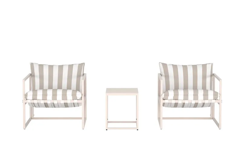 Cafégrupp Messina Utomhus - Grå - Utemöbler - Balkong - Balkongmöbler - Balkonggrupper