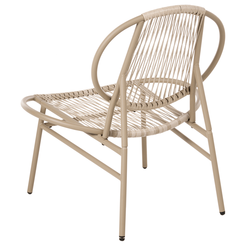Cafégrupp Ovaro - Beige - Utemöbler - Balkong - Balkongmöbler - Balkonggrupper