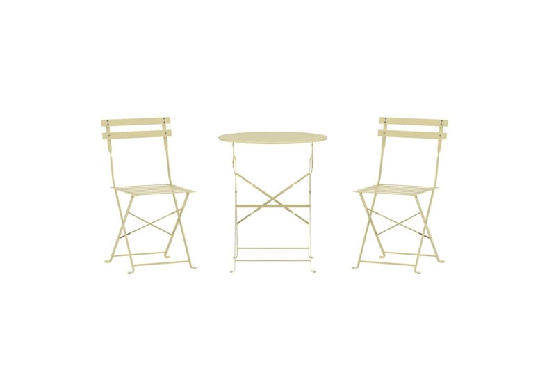 Cafégrupp Tao Utomhus - Ljusgul - Utemöbler - Balkong - Balkongmöbler - Balkonggrupper