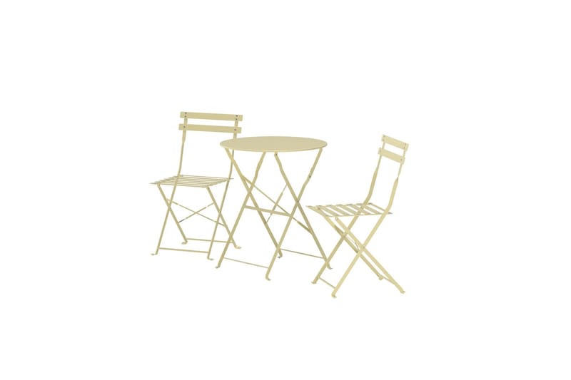 Cafégrupp Tao Utomhus - Ljusgul - Utemöbler - Balkong - Balkongmöbler - Balkonggrupper