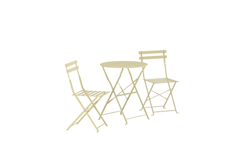 Cafégrupp Tao Utomhus - Ljusgul - Utemöbler - Balkong - Balkongmöbler - Balkonggrupper