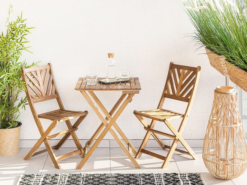 Cafégrupp Terni - Brun - Utemöbler - Balkong - Balkongmöbler - Balkonggrupper