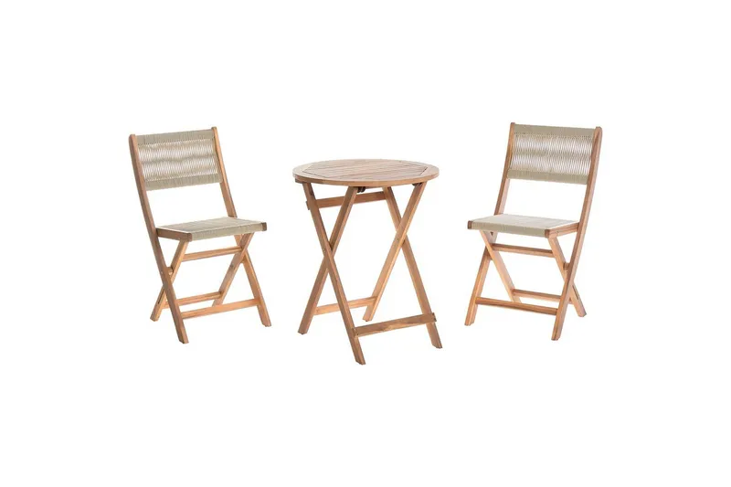 Cafégrupp Prossedi, Beige, ljust trä