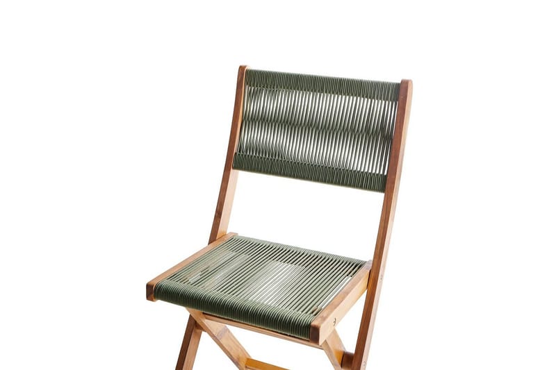 Cafégrupp Prossedi - Grönt, ljust trä - Utemöbler - Balkong - Balkongmöbler - Balkonggrupper