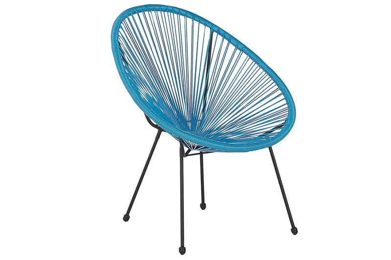 Cafeset Acapulco II Bl å/Svart - Blå/Svart - Utemöbler - Balkong - Balkongmöbler - Balkonggrupper