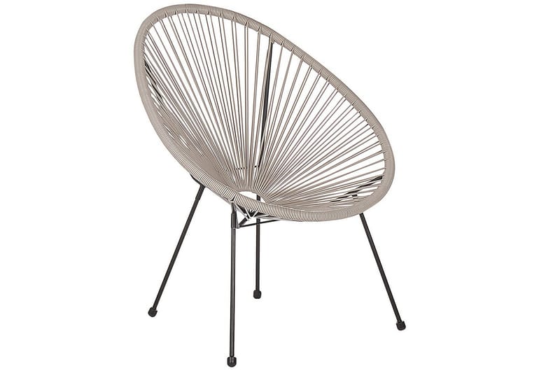 Cafeset Acapulco II Ljusgrå/svart - Ljusgrå/svart - Utemöbler - Balkong - Balkongmöbler - Balkonggrupper