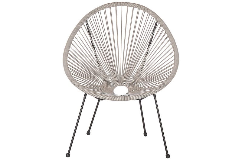 Cafeset Acapulco II Ljusgrå/svart - Ljusgrå/svart - Utemöbler - Balkong - Balkongmöbler - Balkonggrupper