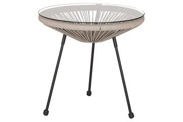 Cafeset Acapulco II Ljusgrå/svart - Ljusgrå/svart - Utemöbler - Balkong - Balkongmöbler - Balkonggrupper