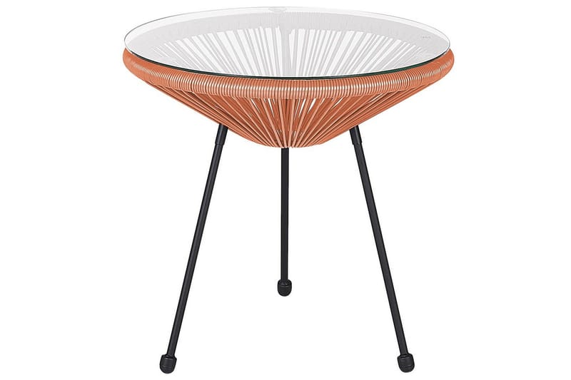 Cafeset Acapulco II Orange/Svart - Orange/Svart - Utemöbler - Balkong - Balkongmöbler - Balkonggrupper