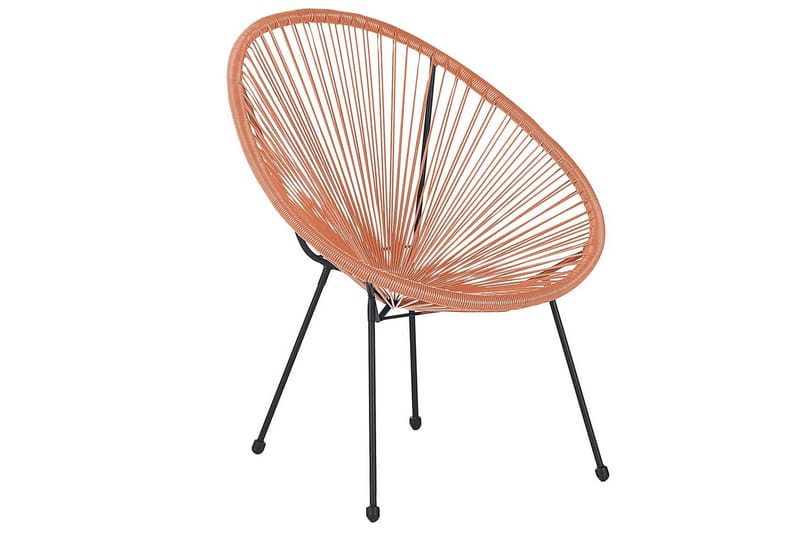 Cafeset Acapulco II Orange/Svart - Orange/Svart - Utemöbler - Balkong - Balkongmöbler - Balkonggrupper