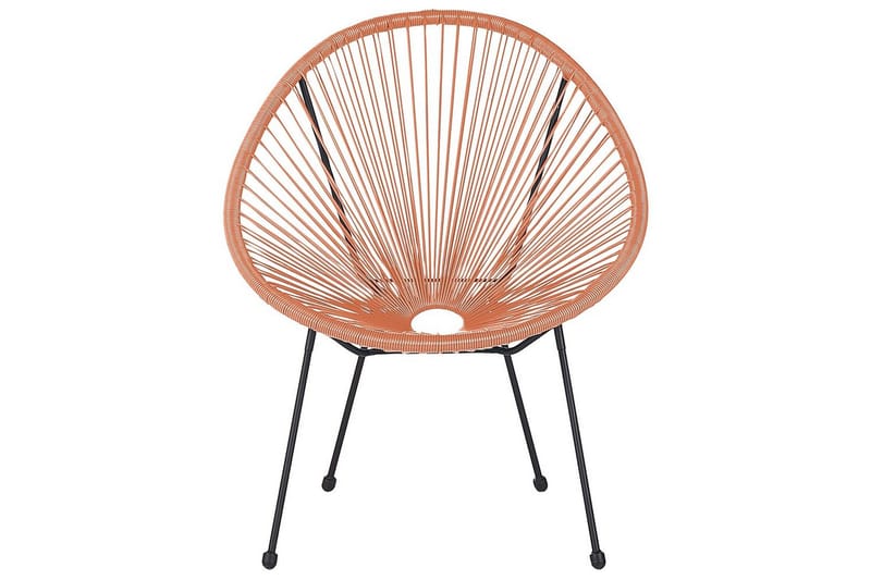 Cafeset Acapulco II Orange/Svart - Orange/Svart - Utemöbler - Balkong - Balkongmöbler - Balkonggrupper