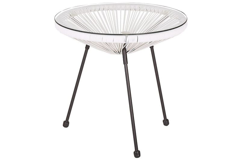 Cafeset Acapulco II Vit/Svart - Vit/Svart - Utemöbler - Balkong - Balkongmöbler - Balkonggrupper