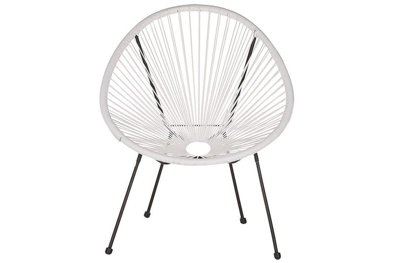 Cafeset Acapulco II Vit/Svart - Vit/Svart - Utemöbler - Balkong - Balkongmöbler - Balkonggrupper