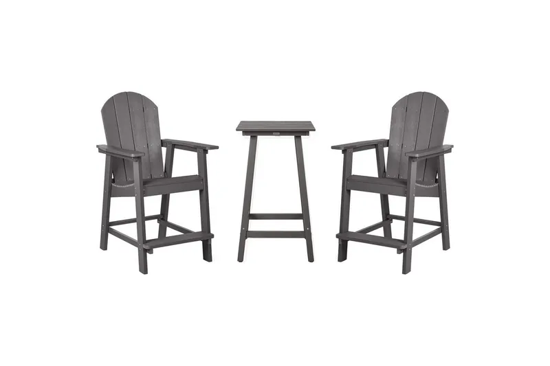 Cafeset Adirondack Mörkgrå, Mörkgrå