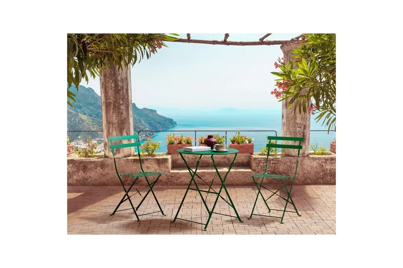 Cafeset Fiori Mörkgrön - Mörkgrön - Utemöbler - Balkong - Balkongmöbler - Balkonggrupper