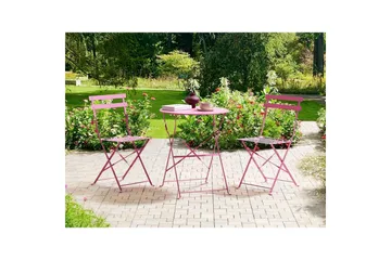 Cafeset Fiori Rosa - Rosa - Utemöbler - Balkong - Balkongmöbler - Balkonggrupper