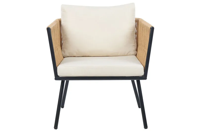 Cafeset Gargano Ljusbeige/naturlig - Ljusbeige/naturlig - Utemöbler - Balkong - Balkongmöbler - Balkonggrupper