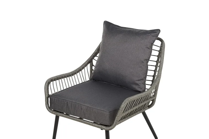 Cafeset Laureto Grå - Grå - Utemöbler - Balkong - Balkongmöbler - Balkonggrupper