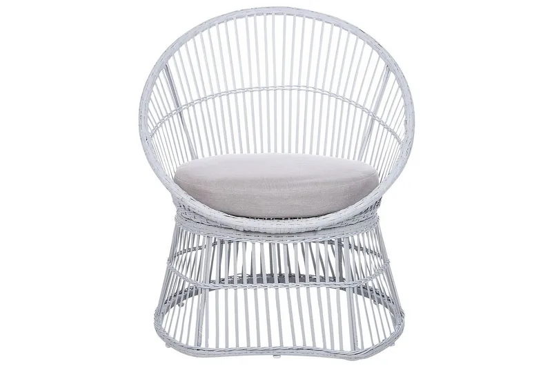 Cafeset Mesyna Vit/Beige - Vit/Beige - Utemöbler - Balkong - Balkongmöbler - Balkonggrupper