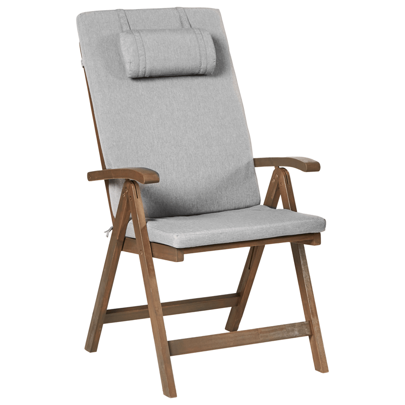 Caféset utomhus Amantea Premium Akaciaträ - Brun/Gråmelerad - Utemöbler - Balkong - Balkongmöbler - Balkonggrupper