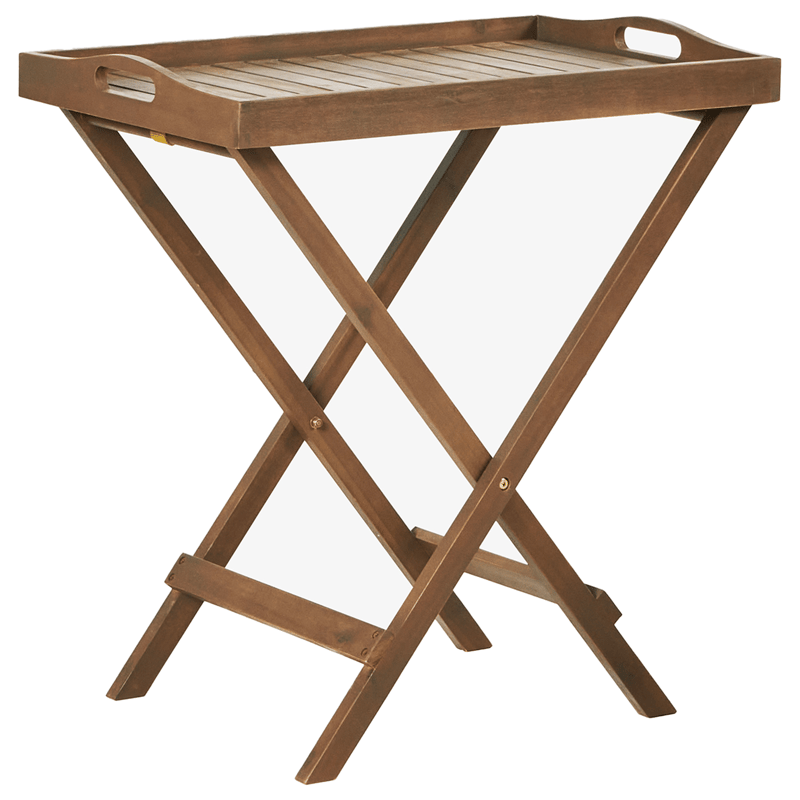 Caféset utomhus Amantea Premium Akaciaträ - Brun/Gråmelerad - Utemöbler - Balkong - Balkongmöbler - Balkonggrupper