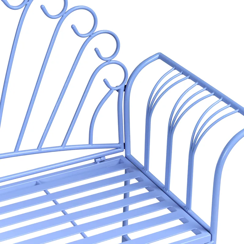 Caféset utomhus Cavinia Järn - Blå - Utemöbler - Balkong - Balkongmöbler - Balkonggrupper