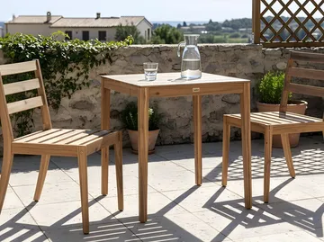 Caféset utomhus Chioggia Akaciaträ - Brun - Utemöbler - Balkong - Balkongmöbler - Balkonggrupper