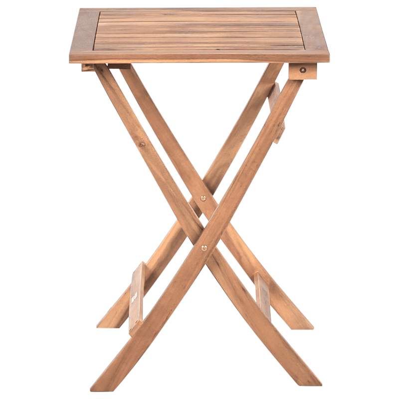 Caféset utomhus Coniolo Akaciaträ - Brun/Svart - Utemöbler - Balkong - Balkongmöbler - Balkonggrupper