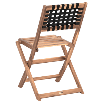 Caféset utomhus Coniolo Akaciaträ - Brun/Svart - Utemöbler - Balkong - Balkongmöbler - Balkonggrupper