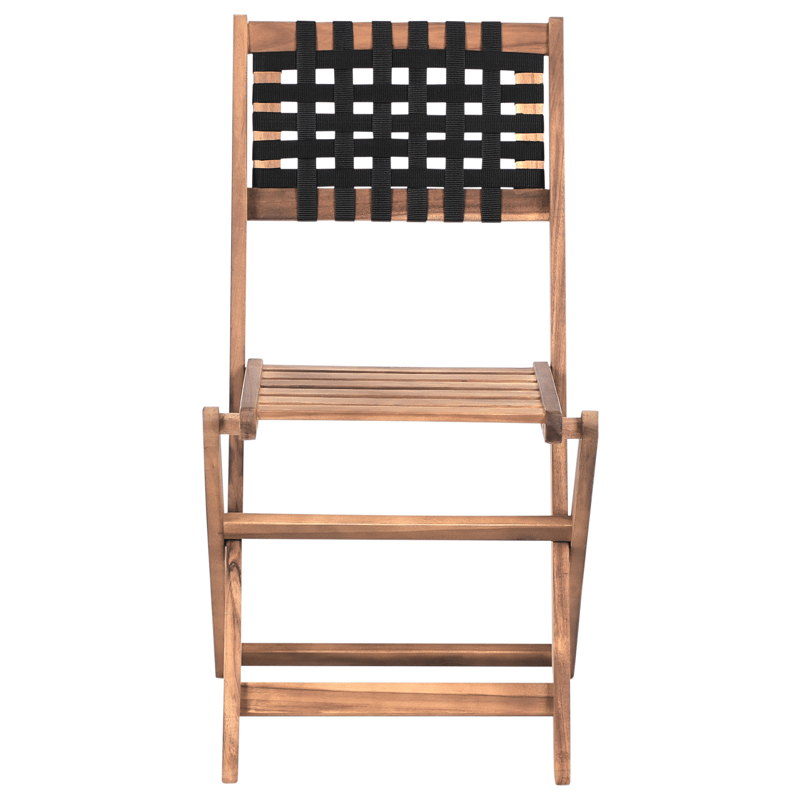 Caféset utomhus Coniolo Akaciaträ - Brun/Svart - Utemöbler - Balkong - Balkongmöbler - Balkonggrupper