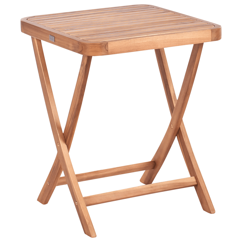 Caféset utomhus Fällbar Calciano Akaciaträ - Brun/Beige - Utemöbler - Balkong - Balkongmöbler - Balkonggrupper