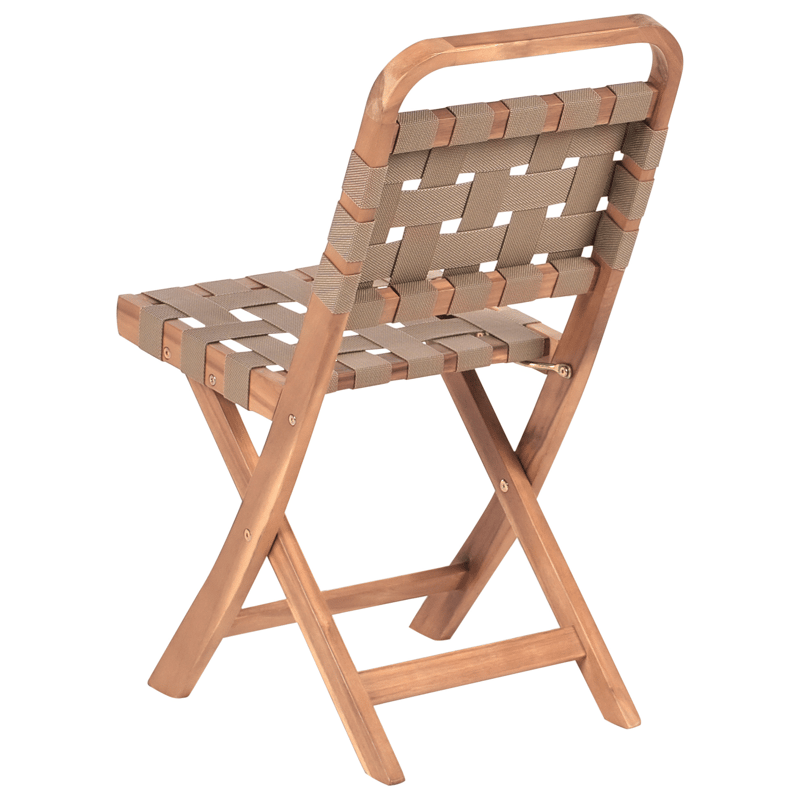 Caféset utomhus Fällbar Calciano Akaciaträ - Brun/Beige - Utemöbler - Balkong - Balkongmöbler - Balkonggrupper