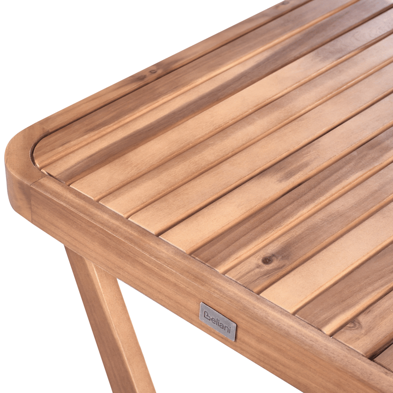 Caféset utomhus Fällbar Calciano Akaciaträ - Brun/Beige - Utemöbler - Balkong - Balkongmöbler - Balkonggrupper