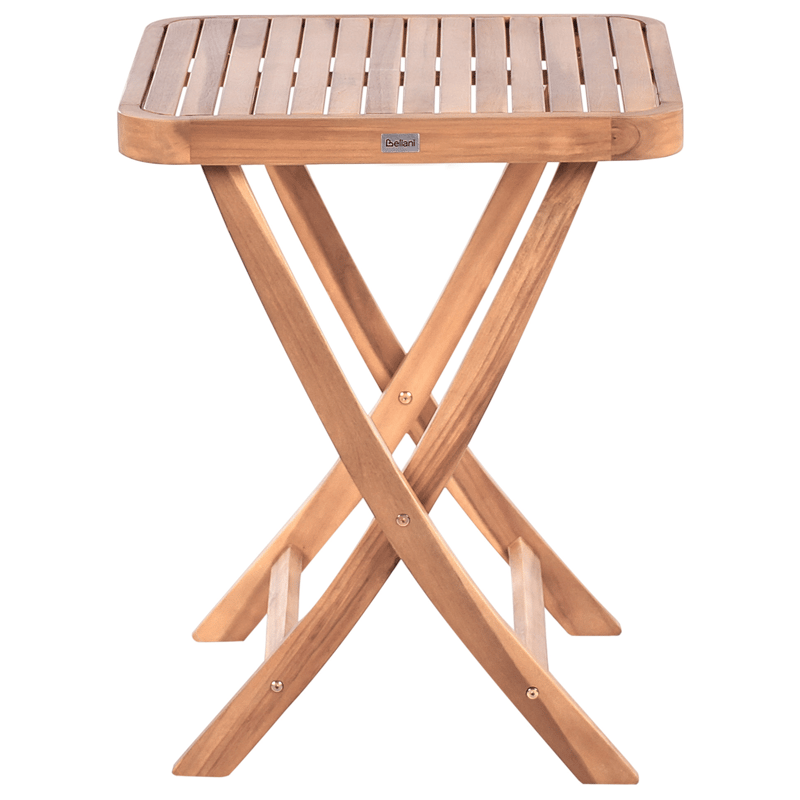 Caféset utomhus Fällbar Calciano Akaciaträ - Brun/Beige - Utemöbler - Balkong - Balkongmöbler - Balkonggrupper