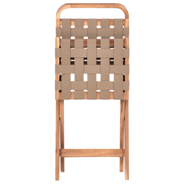 Caféset utomhus Fällbar Calciano Akaciaträ - Brun/Beige - Utemöbler - Balkong - Balkongmöbler - Balkonggrupper