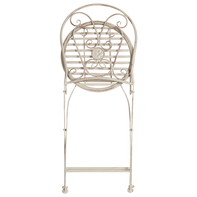 Caféset utomhus Fällbar Coggia Järn - Beige - Utemöbler - Balkong - Balkongmöbler - Balkonggrupper